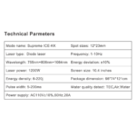 Supreme ICE-KK Diode Laser Hair Removal Machine - Triple Wavelength, High Power, Professional Use